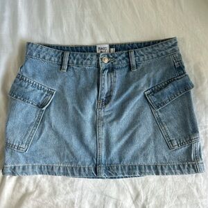 Princess Polly Light Blue Denim Mini Skirt